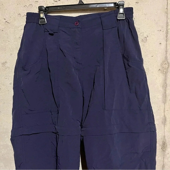 World Wide Sportsman Mens Convertible PANTS Fishing Zip Off Shorts Navy M - Picture 2 of 13